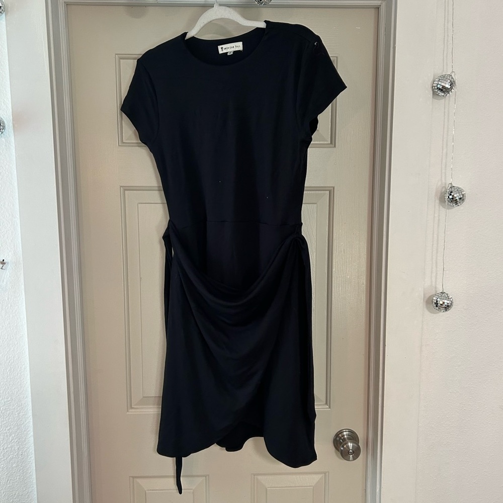 Elegant Asymmetrical Black Dress